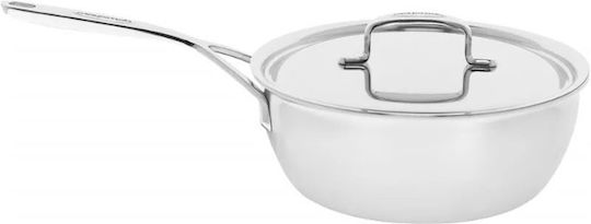 Demeyere Stainless Steel Saute Pan with Lid 24cm