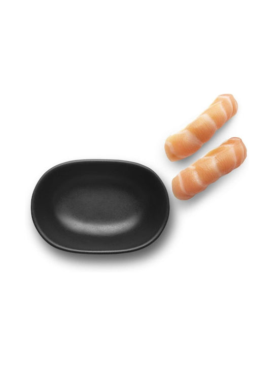 Eva Solo Dip Serving Bowl Round Ceramic Black with Diameter 10cm
