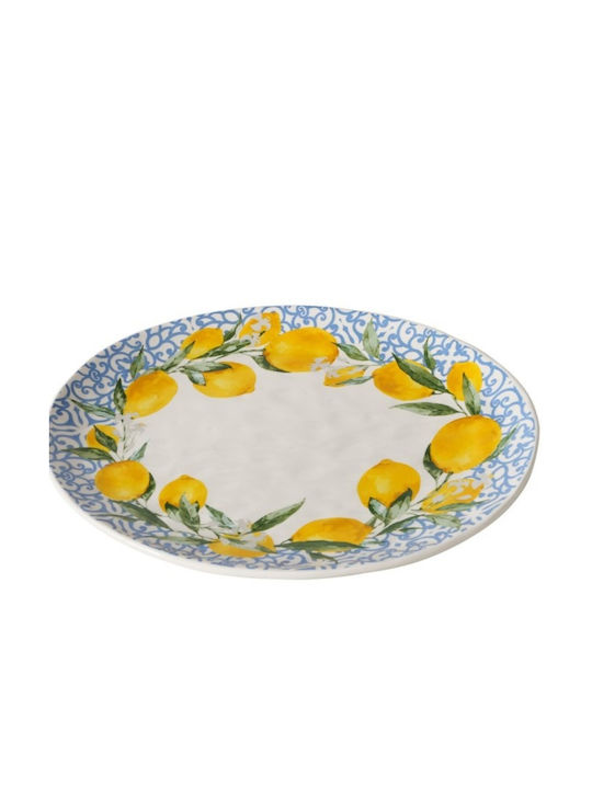 Boltze Oval Ceramic Yellow Serving Platter 39x31cm Boltze Oval Ceramic Yellow Serving Platter 39x31cm