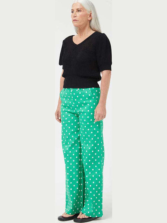 Women's Fabric Trousers Loose Fit