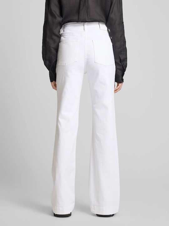 Hugo Boss Women's Jean Trousers Flared White