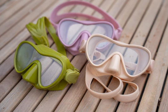 Filibabba Beige Silicone Diving Mask