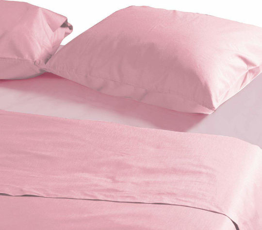 Nef-Nef Homeware Basic Σετ Μαξιλαροθήκες με Φάσα 1011 Pink 52x72εκ.