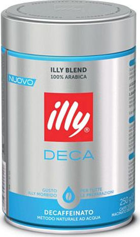 Illy Espresso Coffee Decaffeine Arabica Ground in Box 250gr