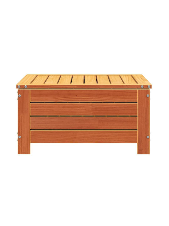 Hölzener Gartenhocker Würfel Für Außenbereich Braun 62x63,5x32cm