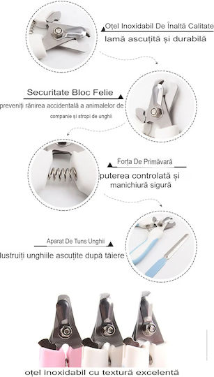Onepet Pet Grooming Set Size Pieptene Mici pentru câini cu părul lung pentru Îngrijirea Blănii Albastru