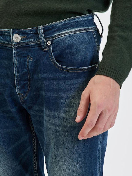 Gianni Lupo Pantaloni de Bărbați din Jean în Croială Foarte Skinny Albastru