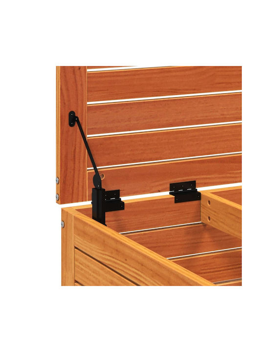 Hölzener Gartenhocker Würfel Für Außenbereich Braun 62x63,5x32cm