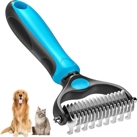 Onepet Pet Care Set Size Pieptene Mare pentru câini cu părul lung pentru Îngrijirea Blănii Albastru
