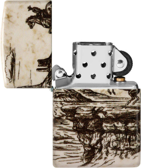 Zippo Brichetă Flacără în culoarea Auriu