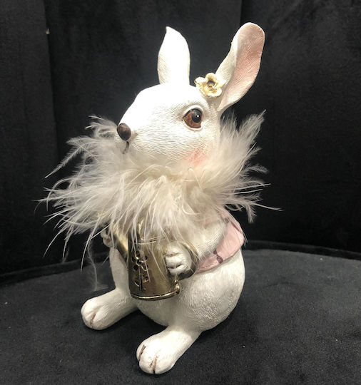 Zen Collection Easter Bunny Polyresin White 13.5x8x8cm