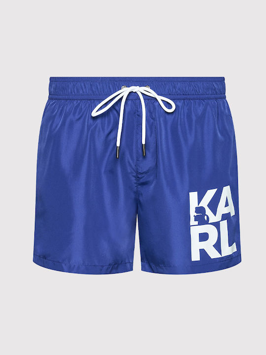 Karl Lagerfeld Kl21mbs02 Men's Swimwear Shorts Blue