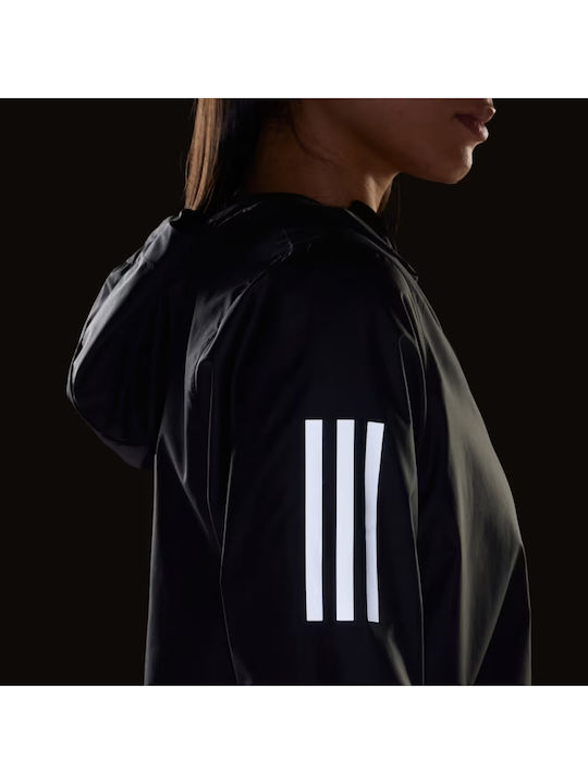 Own the Run Κοντό Γυναικείο Μπουφάν για Άνοιξη/Φθινόπωρο Μαύρο