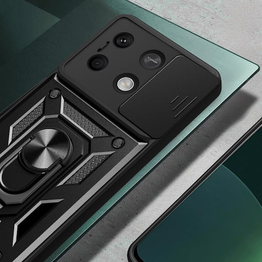 Back Cover Plastic / Silicone Black (Redmi Note 13 5G)
