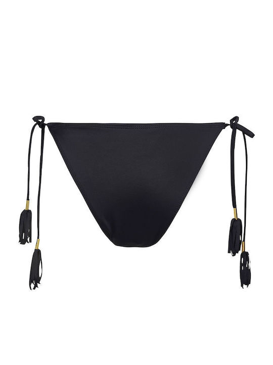 Bikini Slip with Ties White