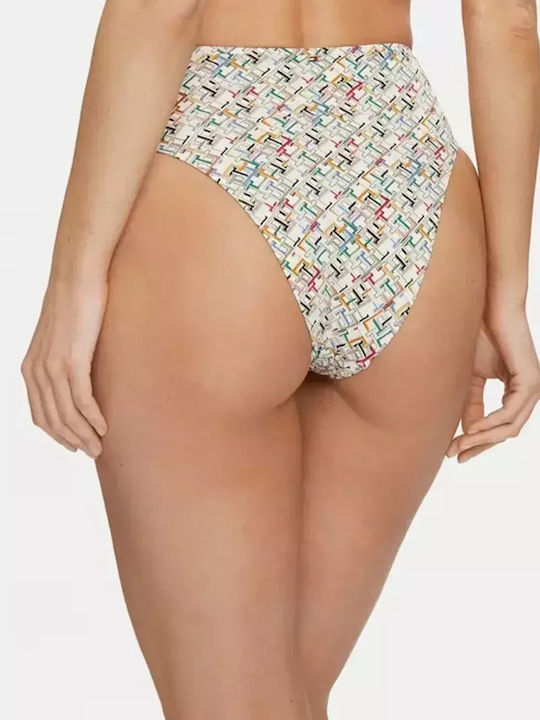 Bikini Alunecare Talie înaltă
