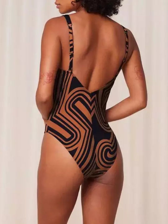 Triumph Padded Swimsuit Brown