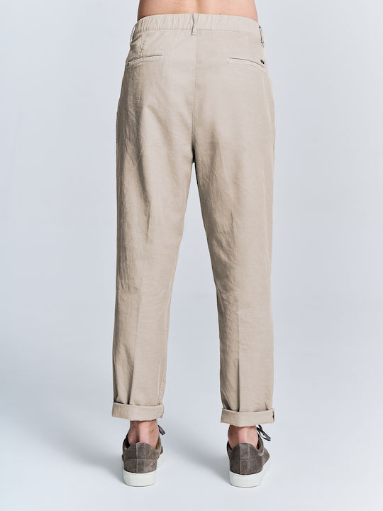 Staff Culton Trousers Chino in Tapered Line Beige