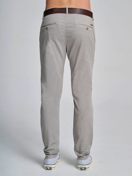 Staff Ανδρικό Παντελόνι Chino Light Grey