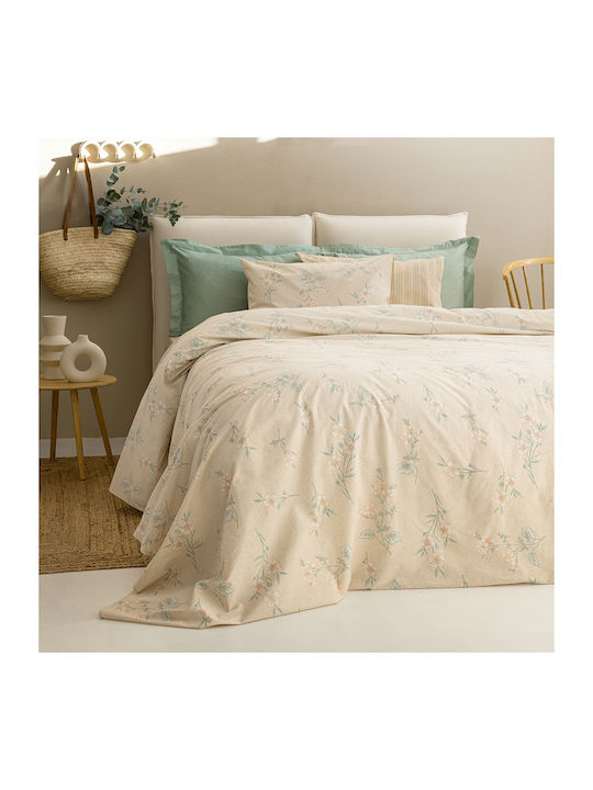 Palamaiki Sheet Sets Single with Elastic 110x200+30cm. Fashion Life Fl6239 Beige 3pcs