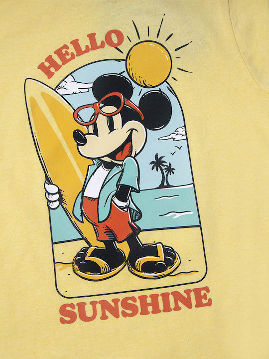 Disney Kids T-shirt Yellow Mickey