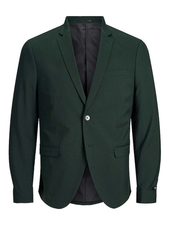Men's Suit Elastic Slim Fit Trousers Darkest Spruce
