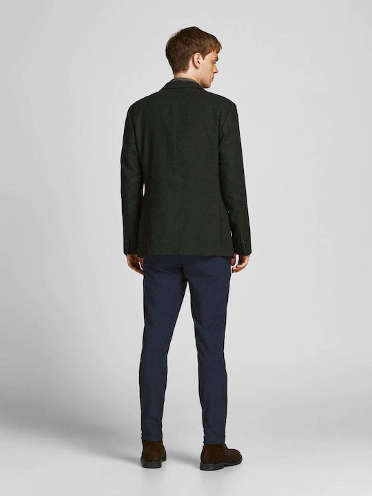 Trousers Elastic in Slim Fit Navy Blazer