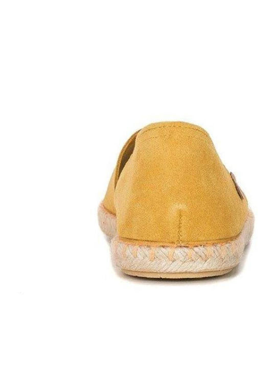 Lederne Damen Espadrilles Citrone
