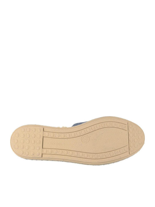 Carmen Serraje Women's Leather Espadrilles Blue