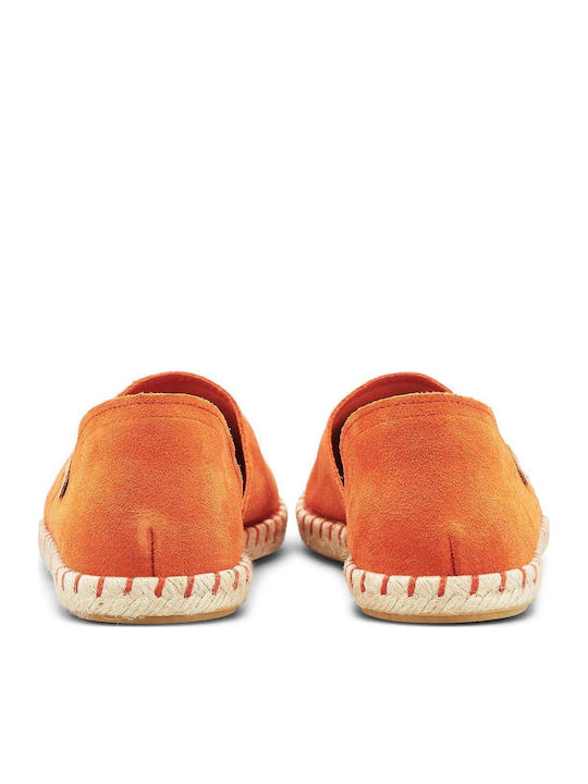 Carmen Serraje Women's Leather Espadrilles Coral