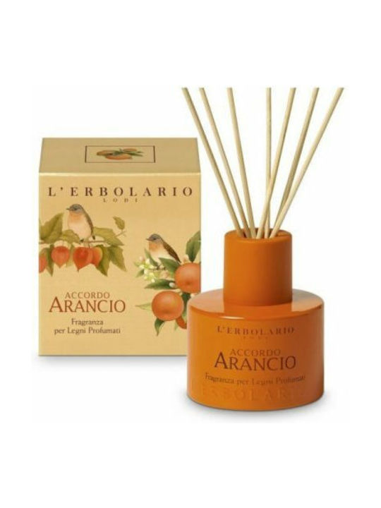 L' Erbolario Diffuser Accordo Arancio with Fragrance Mandarin Orange, Plum, and Vanilla 125ml