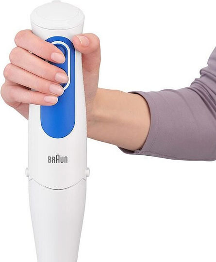 Braun MultiQuick 3 Spaghetti Ραβδομπλέντερ με Πλαστική Ράβδο 700W Λευκό