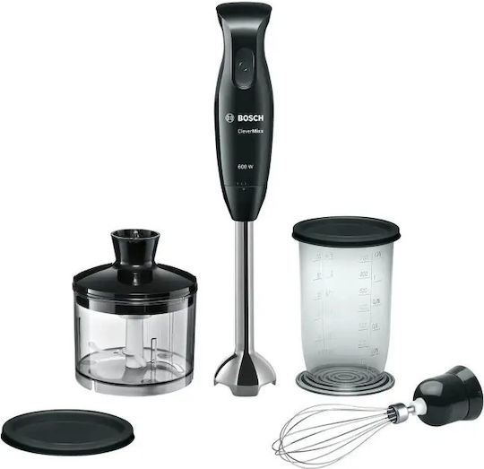 Bosch CleverMixx Ραβδομπλέντερ με Ανοξείδωτη Ράβδο 600W Μαύρο