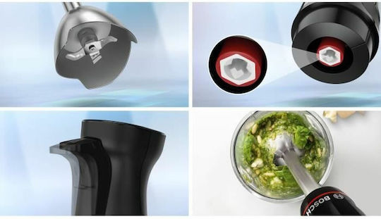 Bosch Serie 4 Ръчен Блендер с Неръждаема Пръчка 1000W Черен