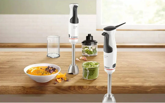 Bosch Serie 4 Ραβδομπλέντερ με Ανοξείδωτη Ράβδο 600W Λευκό