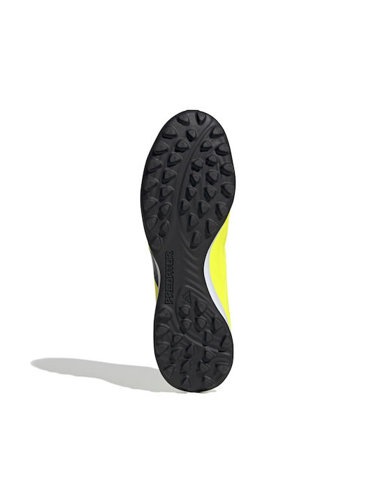 Adidas Predator 24 League TF Scăzut Pantofi de fotbal cu clești mulați Yellow 2 / Core Black / Solar Red