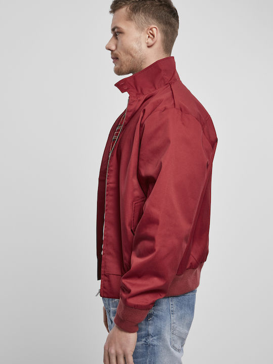 Brandit Herren Jacke Lässig Bordeaux