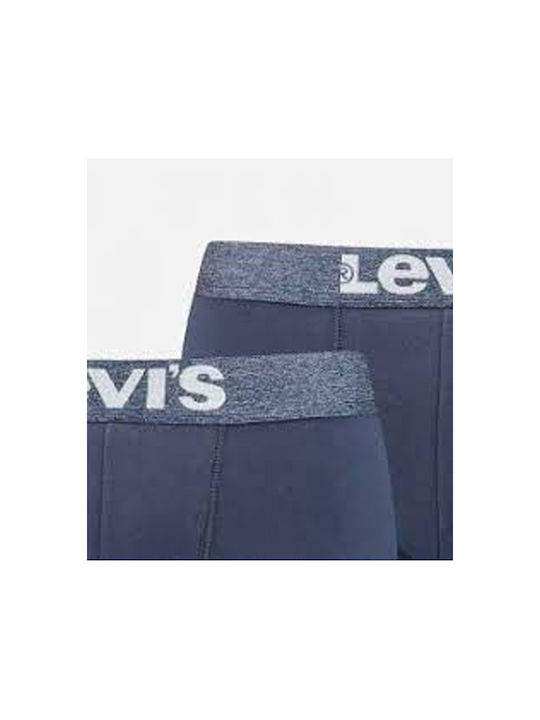 Levi's Basic Ανδρικά Μποξεράκια Μπλε 2Pack