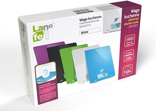 Lafe WKS001.5 Digitale Küchenwaage bis 5kg Weiße