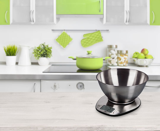 Eldom WK320S Digital Kitchen Scale with Bucket Up To 5kg Inox