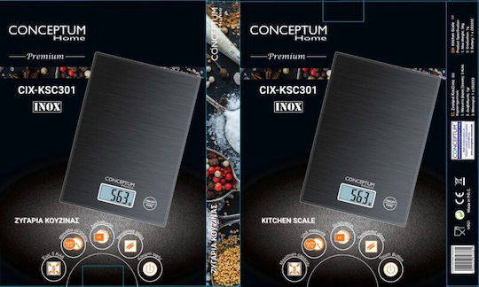 Conceptum CIX-KSC301 Digital Kitchen Scale Up To 5kg Inox