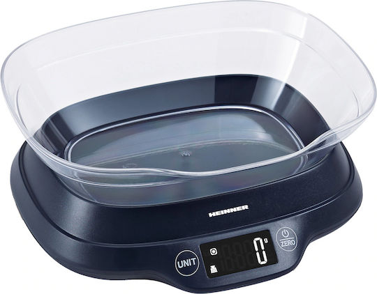 Heinner Ψηφιακή Ζυγαριά Κουζίνας με Κάδο έως 5kg Μαύρη