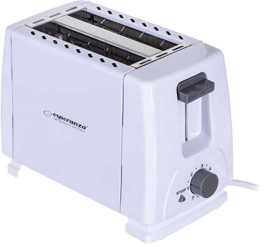 Esperanza EKT001 EKT001 Toaster 2 Slots 700W White