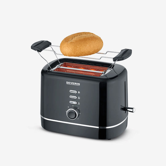 Severin Toaster 2 Slots 850W Black