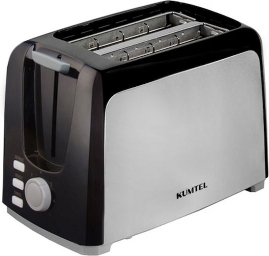 Kumtel Toaster 2 Slots 750W Black