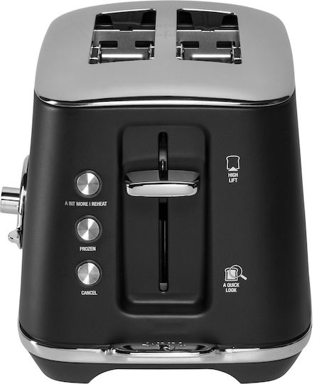 Sage Toaster Luxe Φρυγανιέρα 2 Θέσεων 1000W Μαύρη