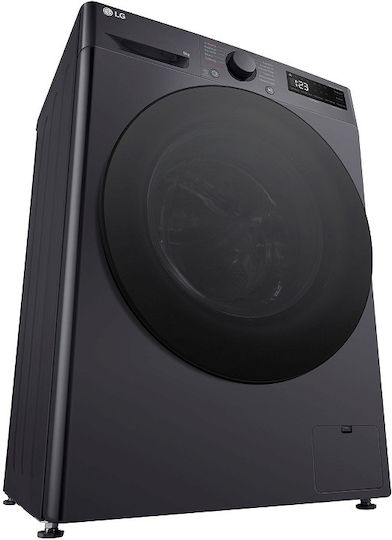 LG Washing Machine 9kg with Steam Technology 1200 Rounds 6 Motion Gray F2R5009TSMB