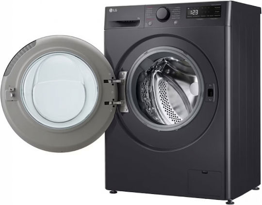 LG Washing Machine 9kg with Steam Technology 1200 Rounds 6 Motion Gray F2R5009TSMB