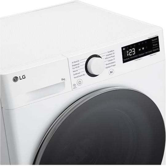 LG Πλυντήριο Ρούχων 9kg 1400 Στροφών TurboWash F4R5009TNWS
