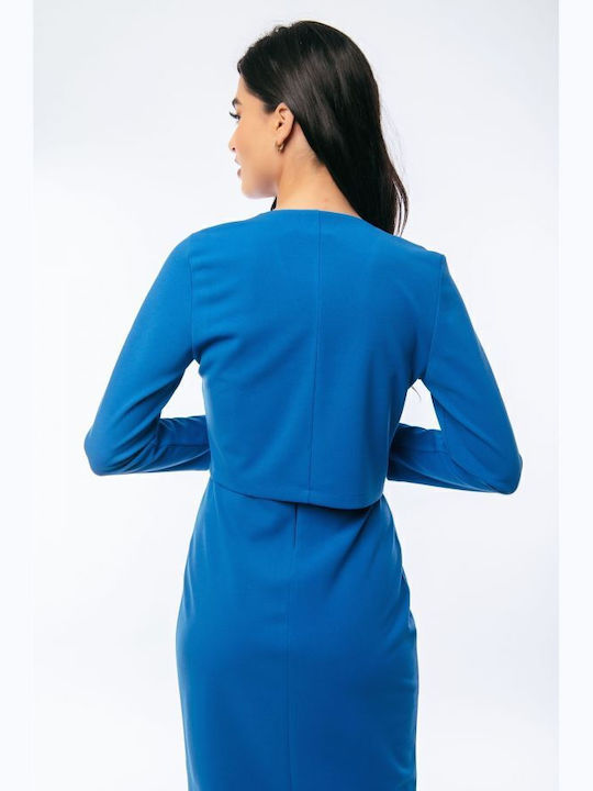 BelleFille Damen Blazer Hellblau
